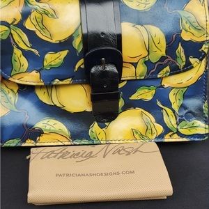 Like new Patricia Nash lemon Touriana crossbody